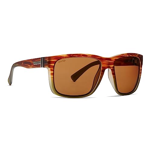 Image of VonZipper Maxis Polarized Sunglasses for Men and Women Marshland with Maxis Bronze Impact-resistant polycarbonate lens Sun Glasses with UV and HEV protection 61mm