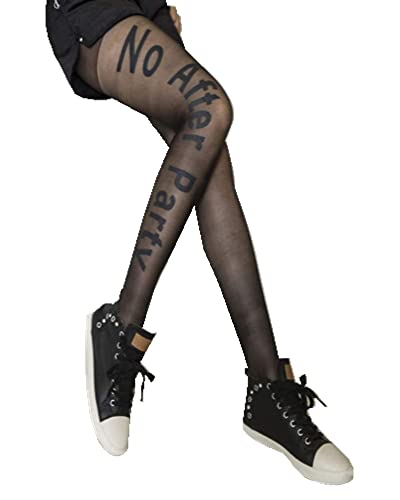 Image of Ulalaza Sparkle Hollow Out Letter Nude Colorful Rhinestone Hot Drilling Fishnet Pantyhose Tights for women Luminous