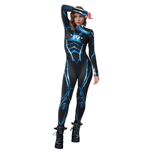 Combinaison blindée mécanique costume Halloween femme pour un déguisement sans effort S