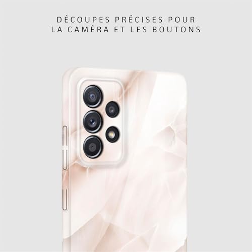 Coque rigide Samsung Galaxy A52s 5G aspect marbre rose ONEFLOW - 7