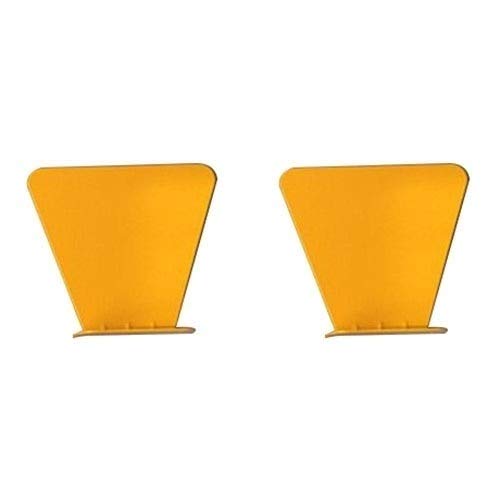 PEISHI Efectos de Escritorio DAHF 2 PCS Inoxidable Metal Pared Invisible Librero De La Decoración del Hogar Flotante Estante (Blanco) Yellow