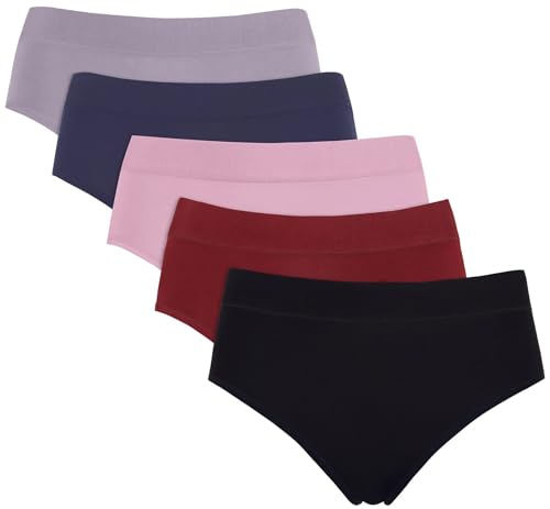Carole Hochman Womens 5-Pack Midnight Stretch Hipster (US Alpha Large Regular Regular Dark Multi)