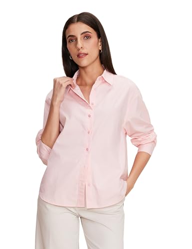Image of Amazon Brand - Symbol Women's Oversized Cotton Casual Shirt (Available in Plus Sizes)