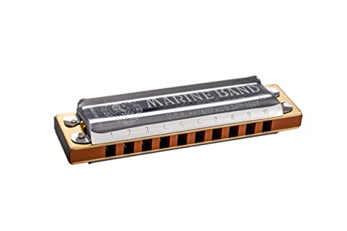 Hohner M202101X Marine Band Harmonica, Key of C - Les Beatles, Paul McCartney, John Lennon, RIngo Starr, George Harrison Hohner M202101X Marine Band Harmonica, Key of C