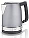 Produktbild KHG Wasserkocher Grau matt Scandi Look modern 1,7 Liter Edelstahl mit Kalkfilter, 360° Sockel, Trockengehschutz, verdecktes Heizelement, Wasserstandsanzeige, präziser Ausgießer, 3 min Kochzeit