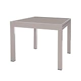 Mesa de terraza Extensible de Aluminio Gris Garden - LOLAhome