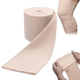 Tubular Support Bandage Elastic Sport Bandages Breathable Compression Bandage Roll Stockinette Tubing Gauze for Leg Knee, 4inchX5.5 Yard (Size F)