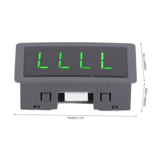 Motor LED Tacho, DC 8-24V 40mA 10-9999RPM 4 Digital LED Drehzahlmesser Drehzahlmesser mit Hall Näherungsschalter Sensor NPN Grün für Industrie