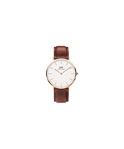 DANIEL WELLINGTON - Reloj de los Hombres de 40 mm, MAWES Oro Rosa DW00100006