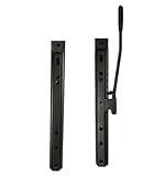Oberseite hat 305 mm Gesamtlänge, die beiden äußersten Löcher sind 285 mm auseinander - Unterseite hat 280 mm Gesamtlänge, die beiden äußersten Löcher sind 255 mm auseinander - Höhe insgesamt nur 19 mm!