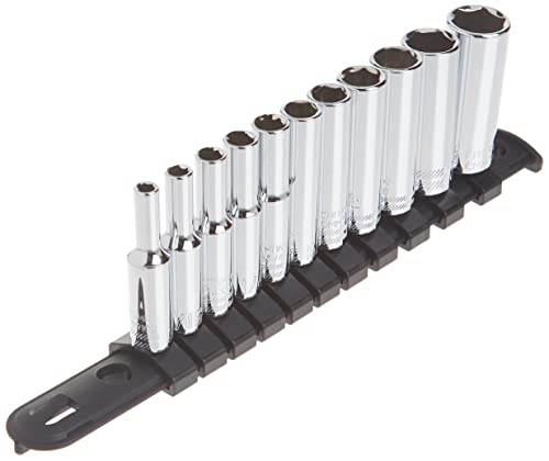 Image of CRAFTSMAN Socket Set, SAE, 1 /4 inch Drive, 6 Pt., 11Piece (CMMT12050)