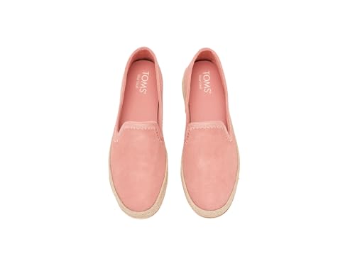 Image of TOMS Women's Carolina Slip-on Espadrille, Leather Upper