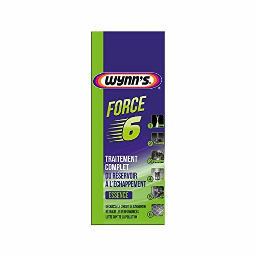 Wynn's Force 6 Essence Dégraissant Moteur et Nettoyant Injecteur Essence 6en1 W36060 -325ml Cover