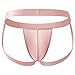 Mens Underwear Boxers Ice Silk Stretch Sexy Seamless Bulge Cool Comfortable Casual Fashion Loose Stretchy Casual Quick Dry Elegant Sports Elastic Pink