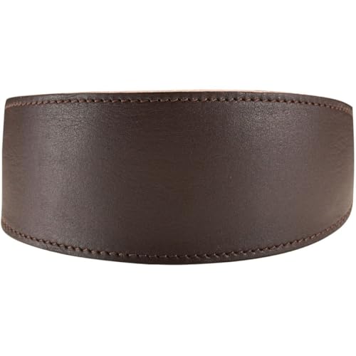 HUNTER SUPER SOFT Windhundhalsband, Leder, gepolstert, 42 (S), dunkelbraun