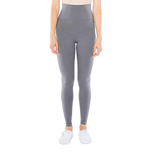 American Apparel Women's Cotton Spandex Jersey High-Waist Leggings, Asphalt, Medium