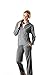 Produktbild Hajo Damen Freizeitanzug Light-Fleece Jogginganzug, Grau (Hellgraumelange 109), 42