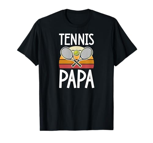 Gráfico de tenis Tennis Papa Aesthetic estilo retro de los 80 Camiseta