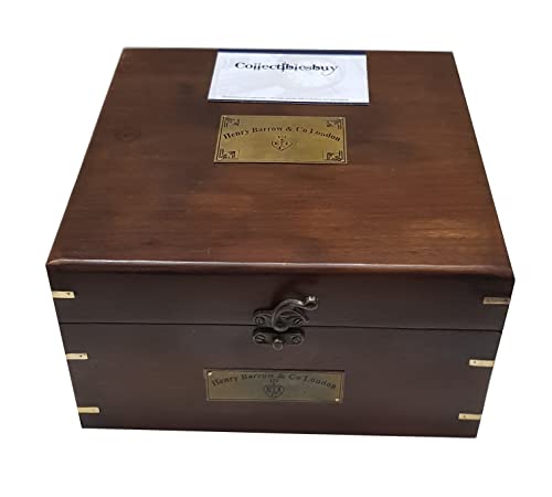 Collectibles Buy Nautical Marine Heavy German Working Model Ship Sextant Sea Collectible Antique Wooden Box Gift Item #TOP6