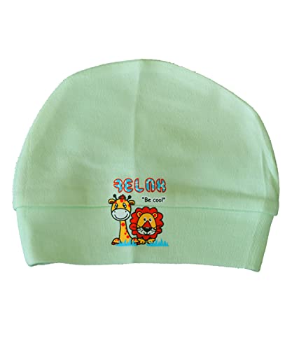 Image of New Born Baby Itch Free Feel Free Printed 100% Cotton Monkey Cap Combo (Set of 10)(0to3 Months)