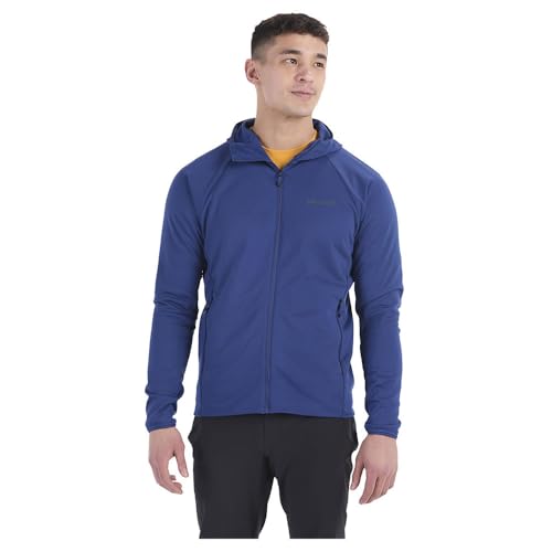 Marmot Herren Leconte Full Zip Hoody, Warme Fleece-Jacke mit Reißverschluss in voller Länge, atmungsaktiv, winddichte Weste, leicht zu packen, ideal für Wandern und als Midlayer, Blue, M