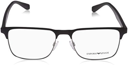 Amazon.com: Emporio Armani EA 1061 3001 Matte Black \u0026 Gunmetal Metal  Rectangle Eyeglasses 55mm : Clothing, Shoes \u0026 Jewelry