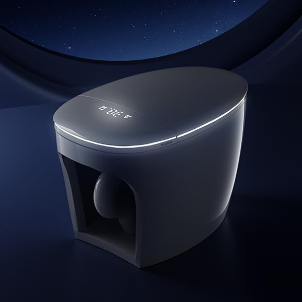 Image of #L1G -Smart Toilet with Built-in Bidet, Heated Seat,Warm Water and Dryer, Elongated Smart Toilet with Auto Flush, Auto Open and Close Lid, Foot Sensor Operation, Foam Shield