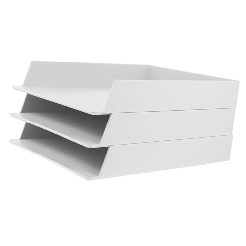 Boîte de rangement fichiers empilable étagère bureau ABS iplusmile