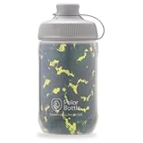 Polar Bottle - Shatter - 12oz Muck, Forest & Lightning - Insulated Water Bottle - Ideal for Your Mountain Bike Adventure - Keeps Water Cooler Longer, Fits Most Bike Bottle Cages