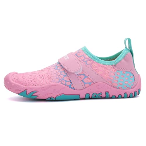 ZWRXW Barefoot Shoes Kids Wide Toe Box Quick Dry Lightweigt Waterproof Breathable Non-Slip Hiking Footwear Comfort Anti-Slip Walking Shoes for Indoor Outdoor Toddler Little Big Kid3