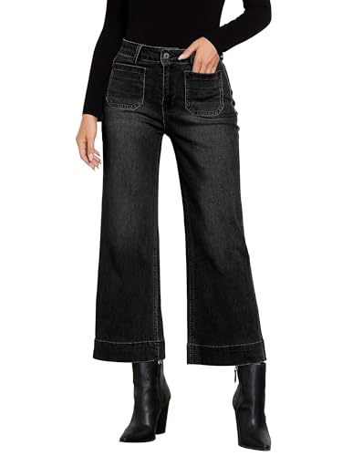 Image of Shasmi Girl's & Women's Mid-Rise Straight Leg Jeans Comfortable Stretch Denim, Casual Wear, Versatile Style with Pockets, 2025 Stylish Fashion Jeans for Women (Jeans 237)