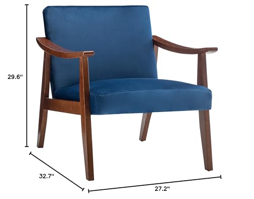 Sillón Plegable Terciopelo Azul oscuro miniatura 3