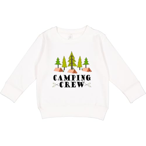 inktastic Camping Crew Vacation Summer Toddler Sweatshirt 3T White 4279b