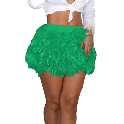 Falda corta de plumas para mujer que aporta volumen natural sin incomodidad 2