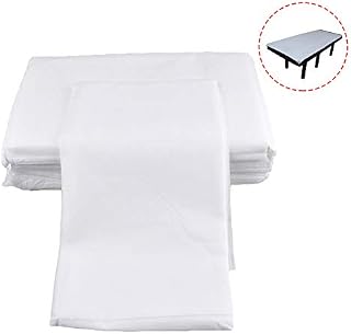 Thrivinger 100pcs Disposable Massage Table Sheet, Spa Bed Sheets, Beauty Couch Cover Cosmetic Bed Sheet Covers For Beauty Salon, Massage, Tattoo, Hotels(80 X 180cm)