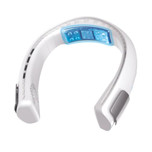 Arctic Air Freedom Touch Personal Neck Fan, 3-Speed Rechargeable Cooling Device, Long-lasting, Lightweight Portable Neck Cooler, Flexible Band & Thermo-Electric Cooling Plate for Hot Weather