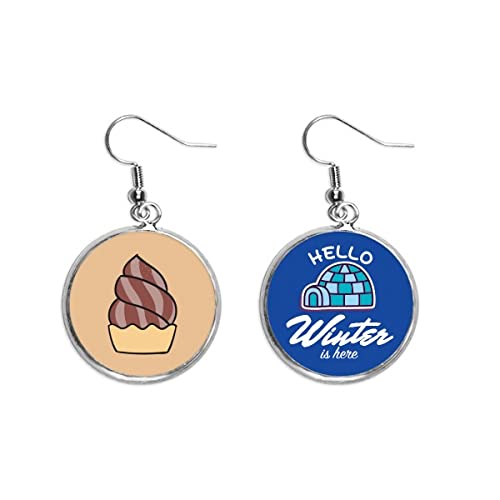 Pendientes de gota chocolate y avena para realzar tus looks basicos de invierno con dulzura