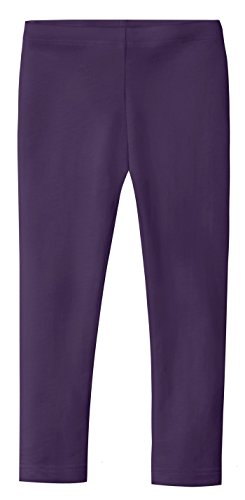 City Threads Big Girls' Organic Cotton Leggings Solid For School Uniform Under Skirts And Dresses Spd Sensory Friendly For Sensitive Skin, Purple, 7 #TOP10
