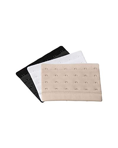 3-Pack Adjustable Bra Extenders: 6-Row 4-Level