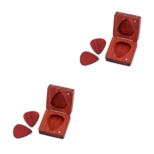 Étui de rangement pour médiators de guitare Toyvian, lot de 2 boîtes de protection anti-rayures