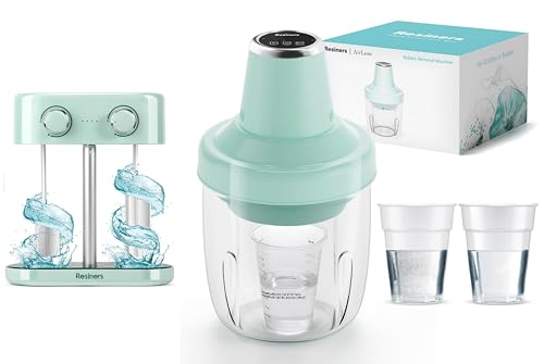 Resiners Resin Bubble Remover & Dual-Head Resin Mixer - 95kPa Vacuum Degassing Chamber for for Arts Crafts Jewelry Making,Soap Making,Resin Tools,DIY Crafts