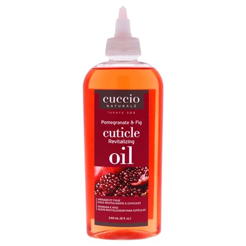 Cuccio Naturale Revitalizing Cuticle Oil - Hydrating Oil For Repaired Cuticles Overnight - Remedy For Damaged Skin And Thin Nails - Paraben Free, Cruelty-Free Formula - Pomegranate And Fig - 8 Oz