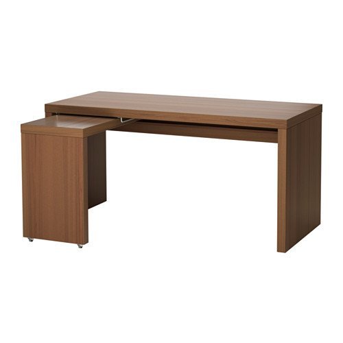 Amazon.co.jp: IKEA(イケア) MALM デスク 引き出し式パネル付 