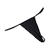 Produktbild Zhouba Damen Sexy G-String, weich, einfarbig, V-String, T-Rücken, Tanga, Unterwäsche, Schwarz
