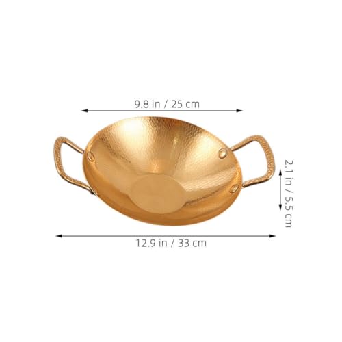 Wok de acero inoxidable Alipis 25cm con doble mango miniatura 5