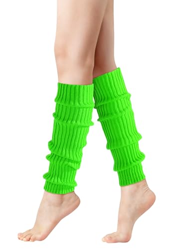 Image of Pleneal Leg Warmers for Women 80s Y2k, Ribbed Knit Long Socks LegWarmer