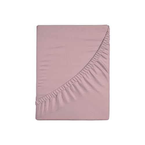 Colore: Rosa Zer0bed, Lenzuolo Sotto con Angoli Matrimoniale Tinta Unita 100% Cotone ANGOLO MAXI 30CM, 2 Piazze, Rosa, 180x200