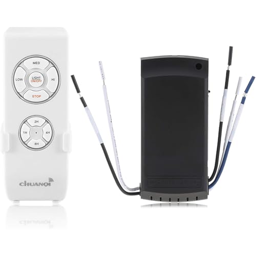 Wowlela   Mando a distancia, kit de lámpara de ventilador de techo, mando a distancia, kit de temporización, mando a distancia, inalámbrico, 220 V, universal