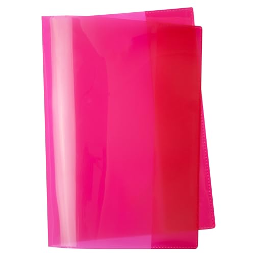 Preisvergleich Produktbild JOLLY Jollycover Heftschoner A5, rosa, 10 Stück, extra stark, kinderfest, mit Ultraschallverschweißung, 160µm Polypropylen, umweltfreundlich, für Schulhefte und Bücher