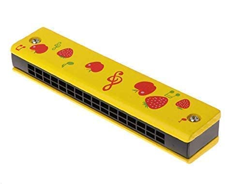 AYRA Crafts Wooden Harmonica Colorful Kids Musical Instruments Toys Children Cartoon Pattern Wood Mouth Organ Random Color and Design (Pack of 1)-image-39